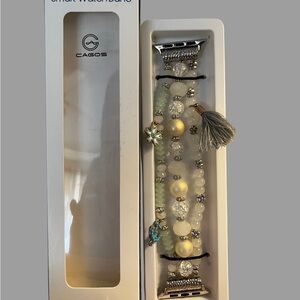 Elegant White and Cream Watch Accessory